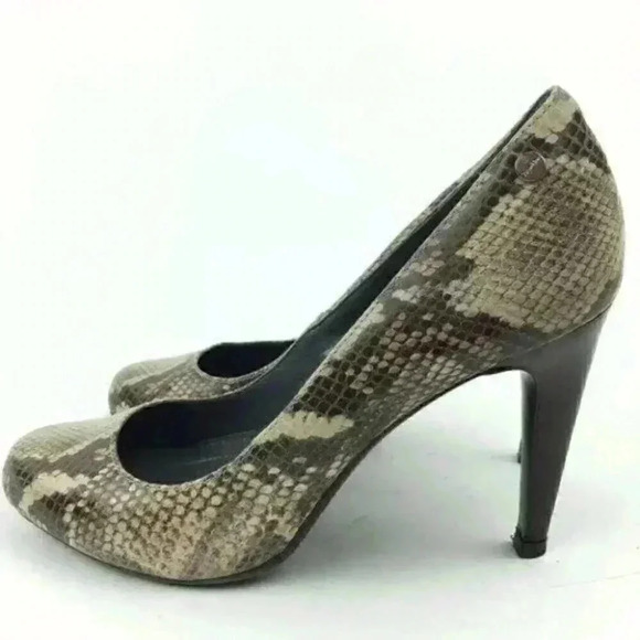 Calvin Klein Heels fionn 8.5 Leather Snake print - Picture 3 of 8